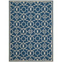 SAFAVIEH Four Seasons Isaac Abstract Area Rug, Navy/Ivory, 5' x 7'