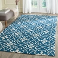 thumbnail image 1 of SAFAVIEH Four Seasons Jillean Floral Polyester Area Rug, Navy/Ivory, 5' x 8', 1 of 5