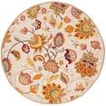 thumbnail image 1 of SAFAVIEH Four Seasons Kaelee Floral Area Rug, Ivory/Yellow, 6' x 6' Round, 1 of 4