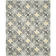 thumbnail image 1 of SAFAVIEH Four Seasons Katelynn Damask Polyester Area Rug, Grey/Ivory, 5' x 8', 1 of 8