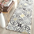 thumbnail image 1 of SAFAVIEH Four Seasons Katelynn Damask Polyester Runner Rug, Grey/Ivory, 2'3" x 8', 1 of 6