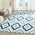 thumbnail image 1 of SAFAVIEH Four Seasons Kenesa Geometric Area Rug, Ivory/Navy, 5' x 8', 1 of 6