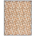 thumbnail image 1 of SAFAVIEH Four Seasons Lazar Geometric Polyester Area Rug, Ivory/Brown, 8' x 10', 1 of 6