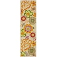 thumbnail image 1 of SAFAVIEH Four Seasons Lisette Novelty Flowers Runner Rug, Ivory/Green, 2'3" x 6', 1 of 4