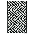 thumbnail image 1 of SAFAVIEH Four Seasons Mihail Geometric Area Rug, Ivory/Black, 3'6" x 5'6", 1 of 9