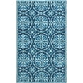 thumbnail image 1 of SAFAVIEH Four Seasons Saranna Geometric Polyester Area Rug, Blue/Multi, 4' x 6', 1 of 4