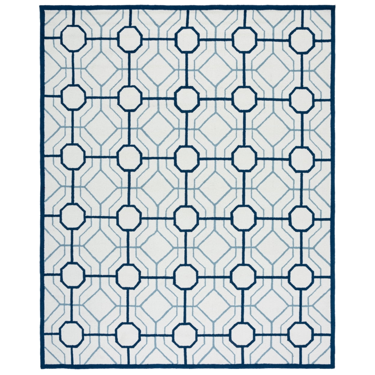 SAFAVIEH Four Seasons Tylar Geometric Area Rug, Ivory/Grey, 8' x 10'
