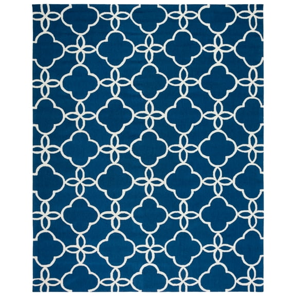SAFAVIEH Four Seasons Vaska Geometric Area Rug, Navy/Ivory, 8' x 10'