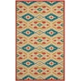 thumbnail image 1 of SAFAVIEH Four Seasons Verna Southwestern Area Rug, Natural/Blue, 8' x 10', 1 of 4