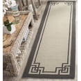 thumbnail image 1 of SAFAVIEH Four Seasons Yasim Bordered Runner Rug, Ivory/Charcoal, 2'3" x 8', 1 of 7