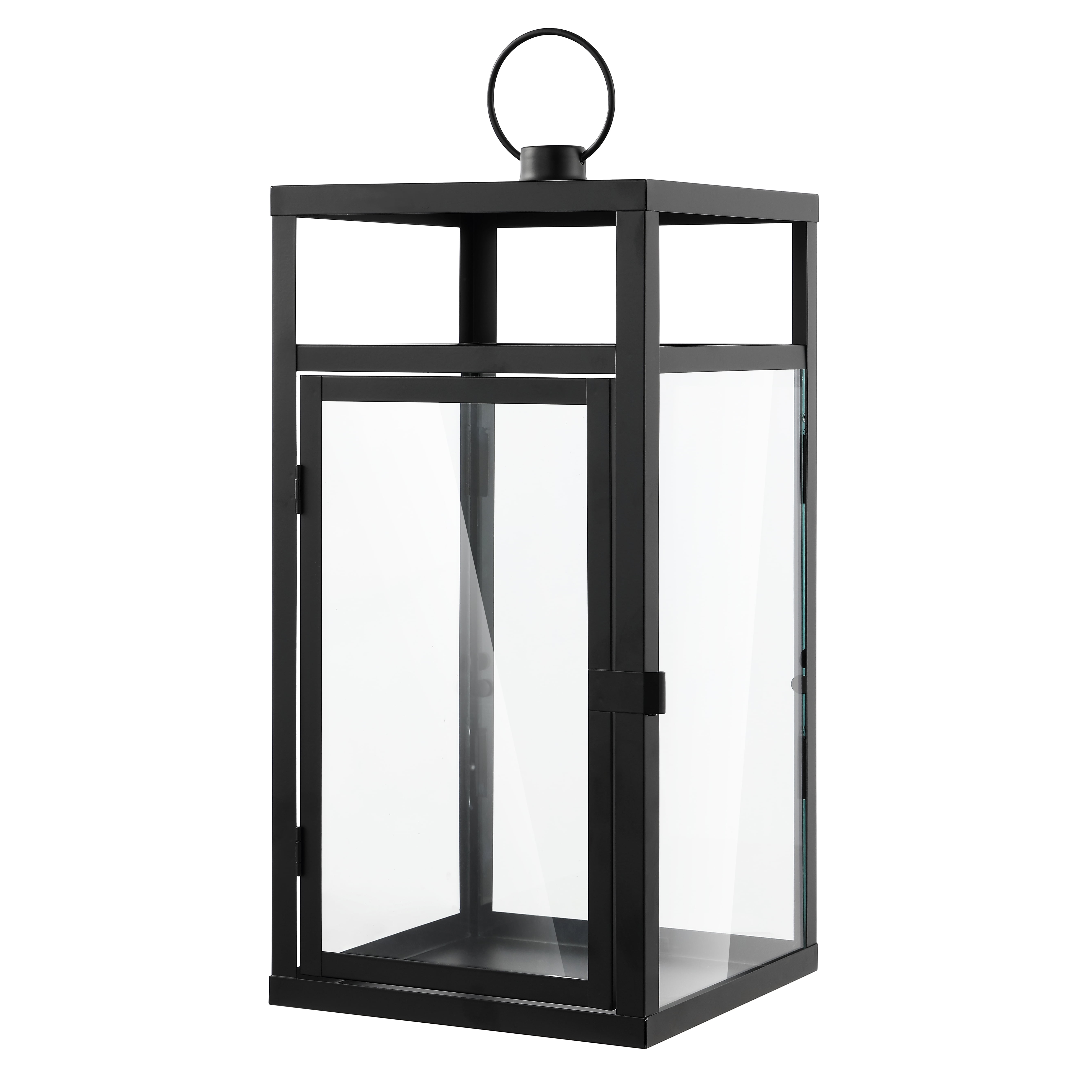 Fraleigh 20" Black Metal and Glass Outdoor Lantern