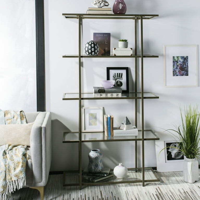 Safavieh Francis Gold/Clear Metal Etagere Safavieh Francis Gold/Clear Metal Etagere