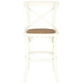 thumbnail image 1 of SAFAVIEH Franklin Square Mid Back Counter Stool, Antique White, 1 of 6
