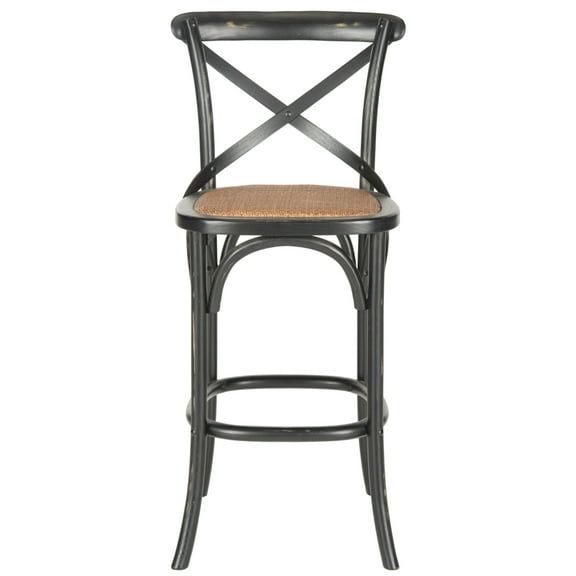 SAFAVIEH Franklin X Back Bar Stool Black