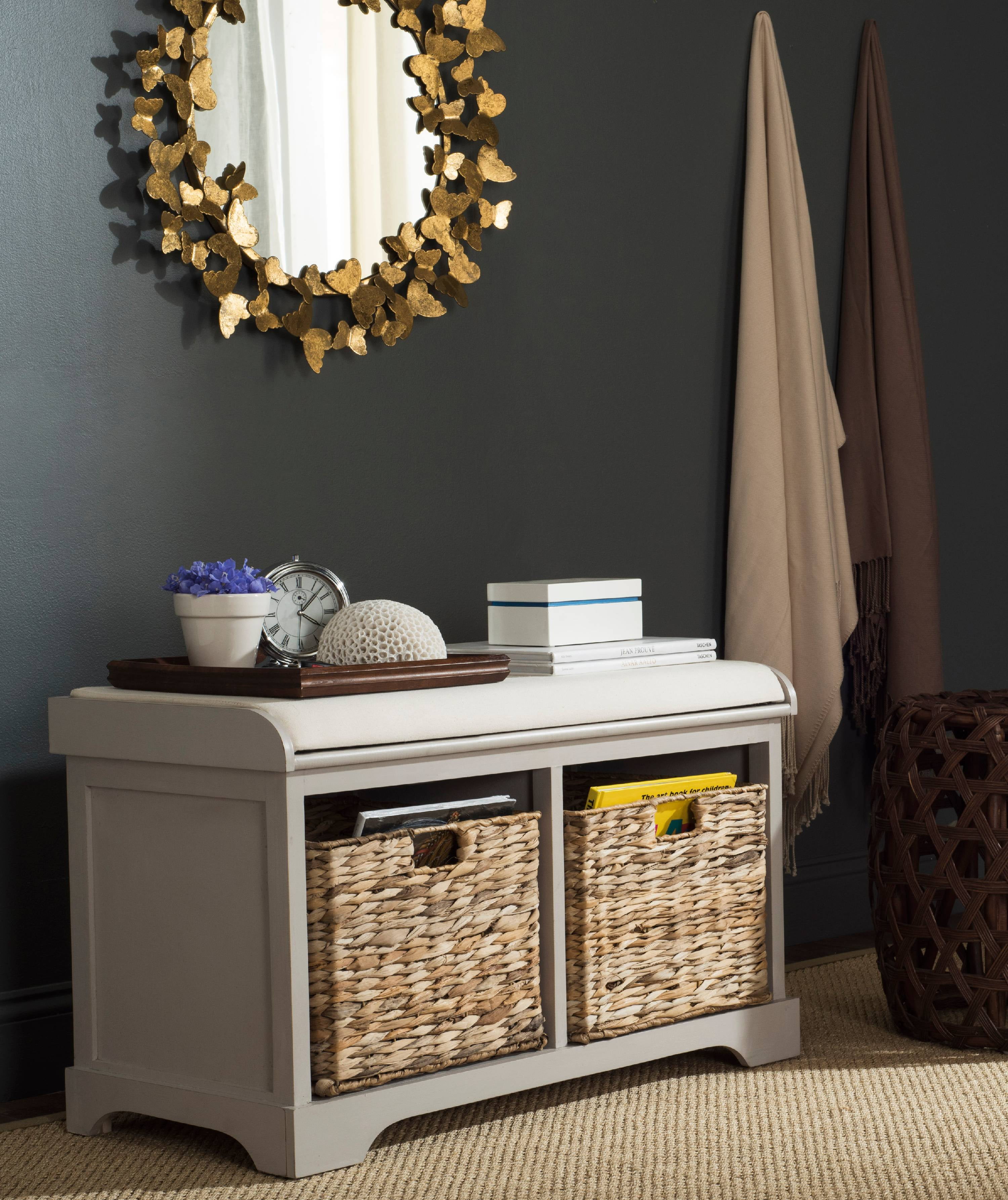 Safavieh on sale wicker bench