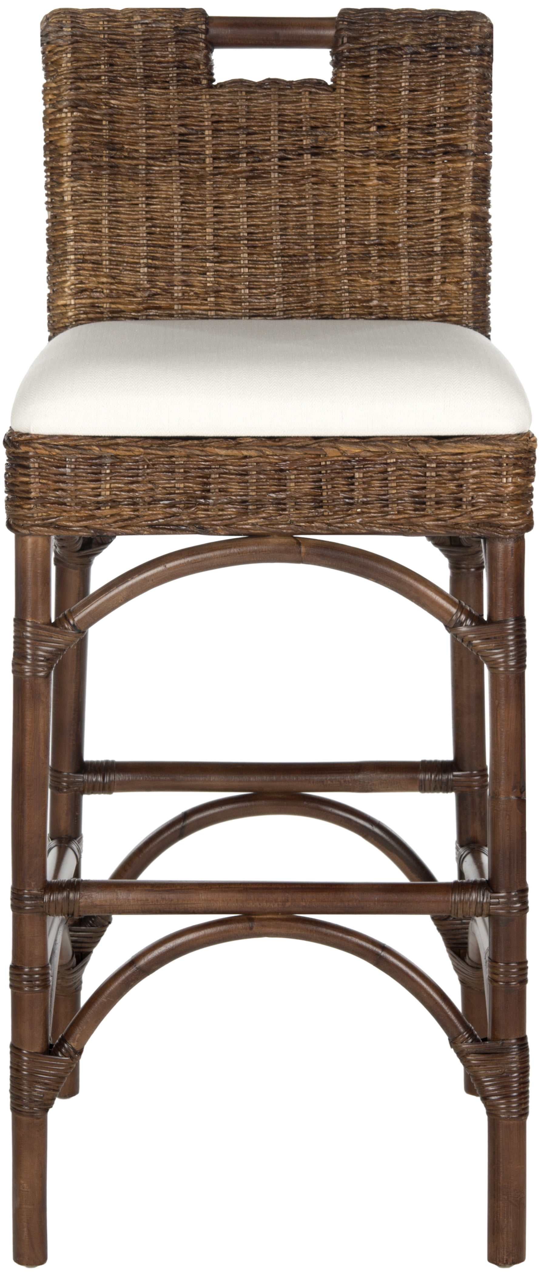 SAFAVIEH Fremont Square Mid Back Bar Stool, Brown