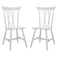 thumbnail image 1 of SAFAVIEH Friar Contemporary Dining Chair, Grey, Set of 2 (21 in. W x D x 36 in. H), 1 of 13