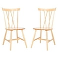 thumbnail image 1 of SAFAVIEH Friar Contemporary Dining Chair, Natural, Set of 2 (21 in. W x D x 36 in. H), 1 of 13