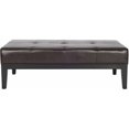thumbnail image 1 of SAFAVIEH Fulton Rustic Glam Rectangular Cocktail Ottoman, Brown, 1 of 1