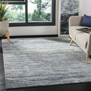 SAFAVIEH Galaxy Candelario Abstract Area Rug, Blue/Grey, 5'3" x 7'6"
