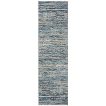 SAFAVIEH Galaxy Candelario Abstract Runner Rug, Blue/Grey, 2'3" x 6'