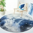 thumbnail image 1 of Safavieh Galaxy Kalden Geometric Area Rug, Blue/Ivory, 6'7" x 6'7" Round, 1 of 11