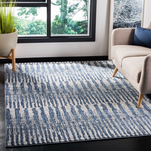 Safavieh Galaxy Maximillian Geometric Area Rug, Navy/Light Gray, 2'3" x 4'