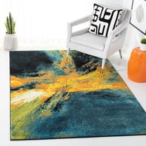 Safavieh Galaxy Rosamund Abstract Area Rug, Blue/Yellow, 2' x 3'