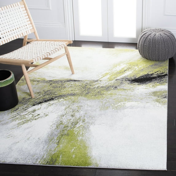 Safavieh Galaxy Rosamund Abstract Area Rug, Gray/Green, 4' x 4' Square