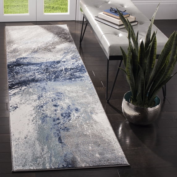 Safavieh Galaxy Rosamund Abstract Runner Rug, Blue/Gray, 2'3" x 16'