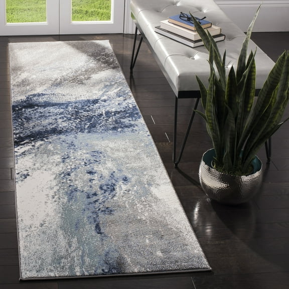 Safavieh Galaxy Rosamund Abstract Runner Rug, Blue/Gray, 2'3" x 22'