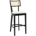 thumbnail image 1 of SAFAVIEH Galway Contemporary Cane Bar Stool, Black/Natural (18.5 in. W x 20.6 in. D x 46.7 in. H), 1 of 1