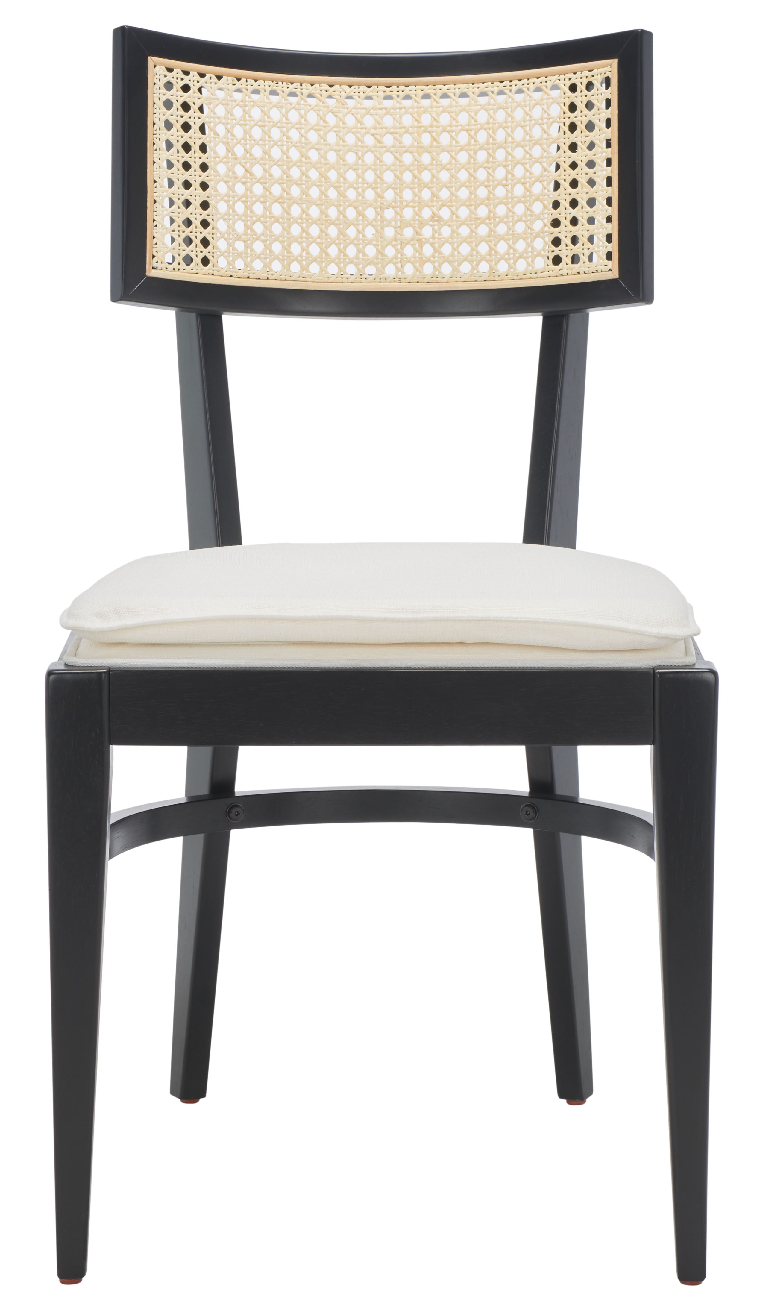 SAFAVIEH Galway Contemporary Cane Dining Chair, Black/Natural