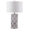 thumbnail image 1 of SAFAVIEH Garden Lattice Table Lamp | Grey |, 1 of 2