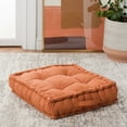 thumbnail image 1 of SAFAVIEH Gardenia Solid Floor Pillow, 19" x 19", Rust, 1 of 1
