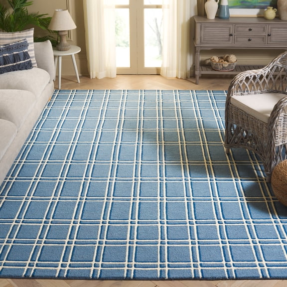 Safavieh Genre Darien Geometric Area Rug, Blue/Ivory, 8' x 10'