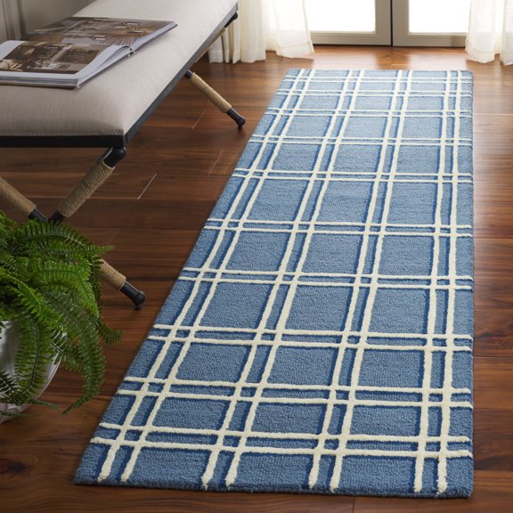 Safavieh Genre Darien Geometric Runner Rug, Blue/Ivory, 2'3" x 8'