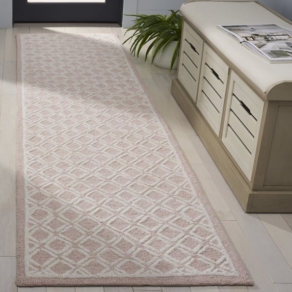 Safavieh Genre Elnora Geometric Runner Rug, Pink/Ivory, 2'3" x 8'