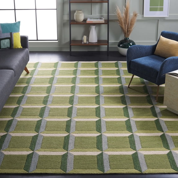 Safavieh Genre Imogene Geometric Area Rug, Green/Beige, 8' x 10'
