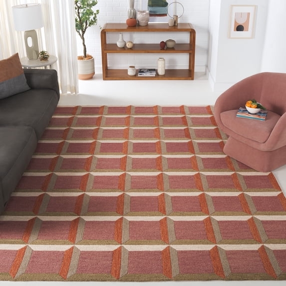 Safavieh Genre Imogene Geometric Area Rug, Pink/Beige, 11' x 15'