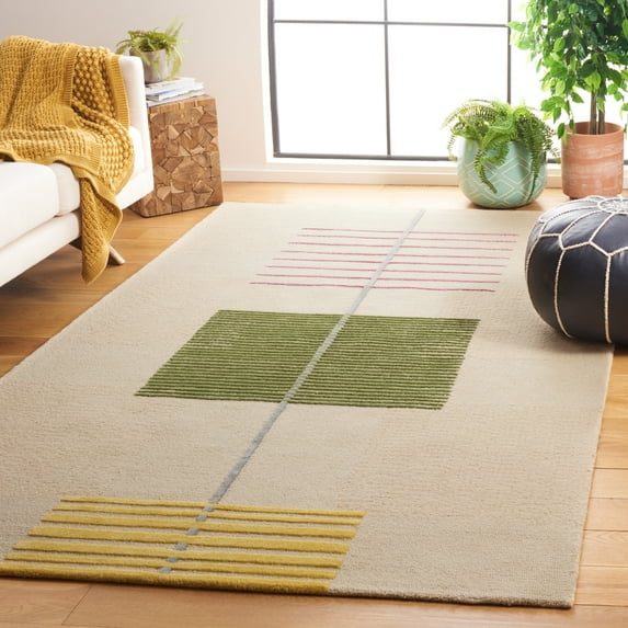 Safavieh Genre Jason Geometric Area Rug, Beige/Green, 6' x 6' Square