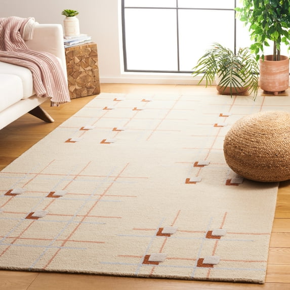 Safavieh Genre Jesse Geometric Area Rug, Beige/Rust, 6' x 9'