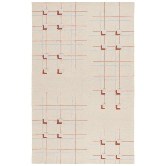 SAFAVIEH Genre Jesse Geometric Area Rug, Beige/Rust, 8' x 10'