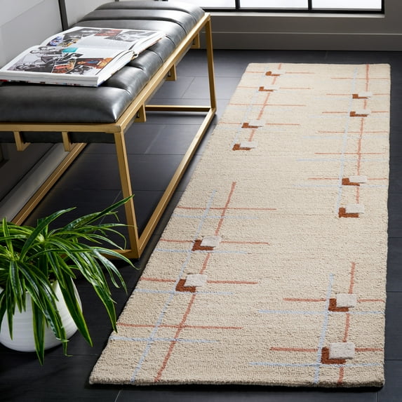 Safavieh Genre Jesse Geometric Runner Rug, Beige/Rust, 2'3" x 8'