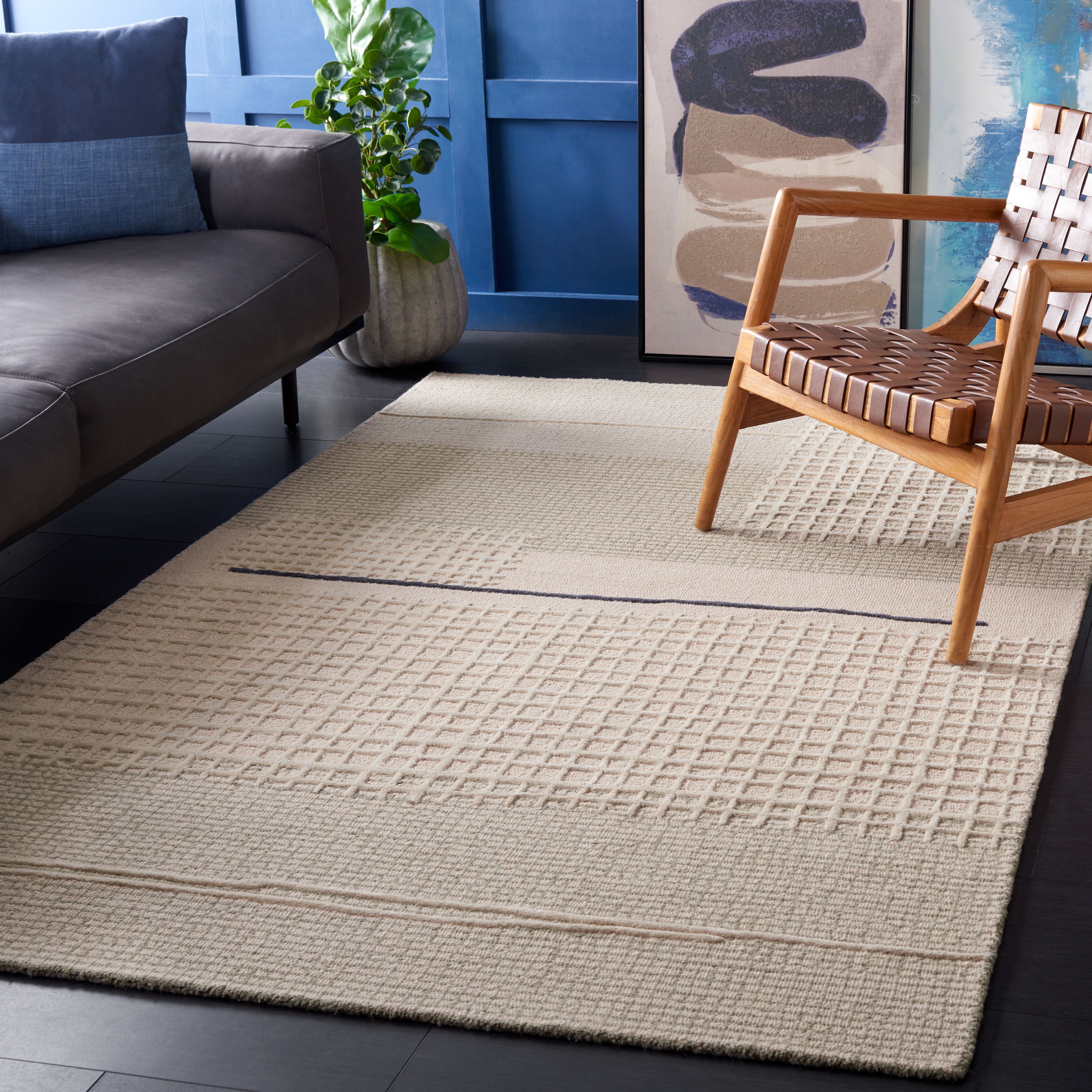 Safavieh Genre Jocin Geometric Area Rug, Beige/Gray, 6' x 9'