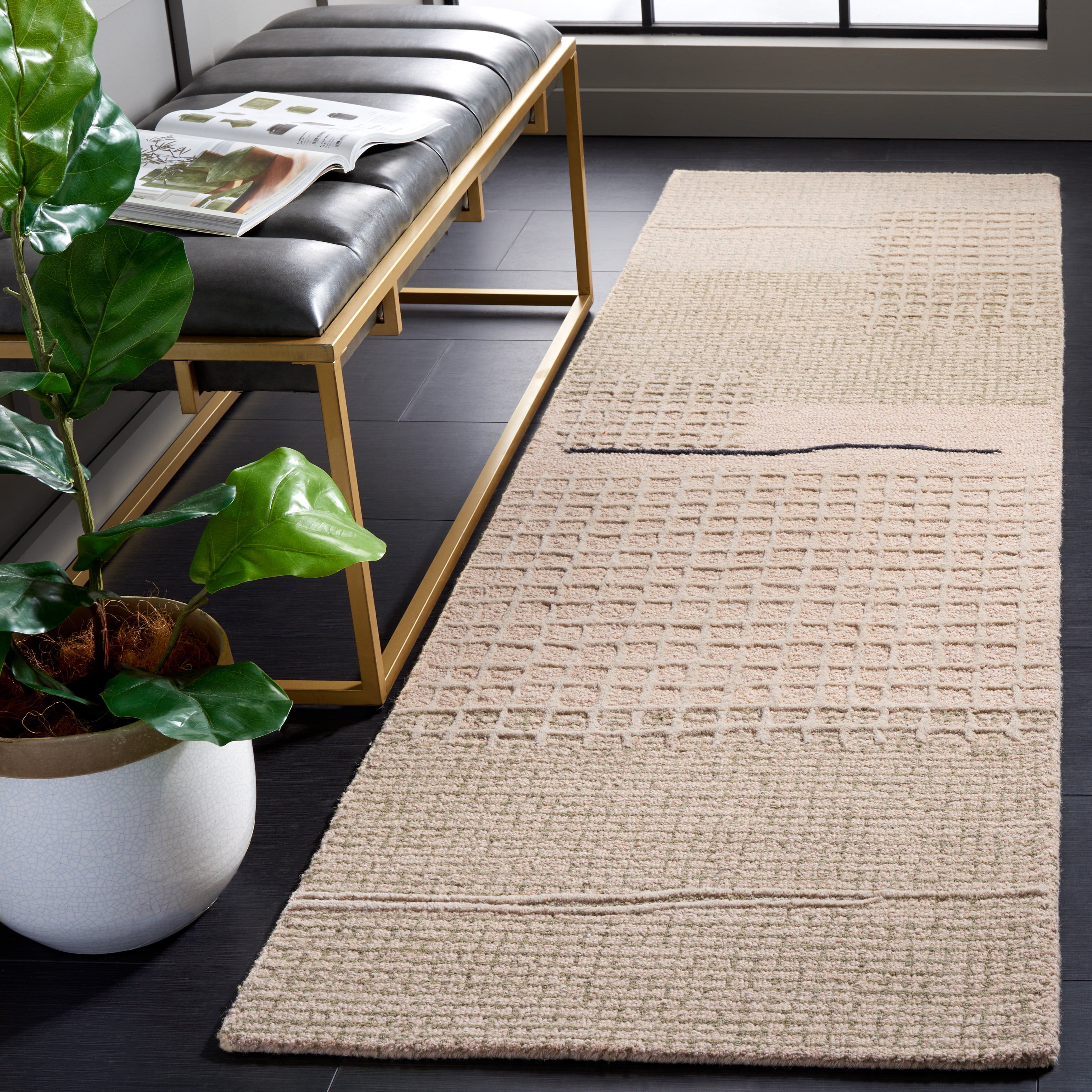 Safavieh Genre Jocin Geometric Runner Rug, Beige/Gray, 2'3" x 8'