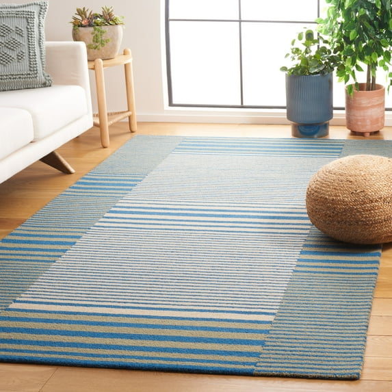 Safavieh Genre Luis Geometric Area Rug, Blue/Ivory, 6' x 9'