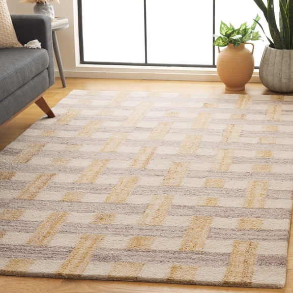 Safavieh Genre Mirko Geometric Area Rug, Gray/Ivory, 5' x 8'