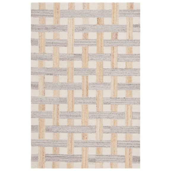 SAFAVIEH Genre Mirko Geometric Area Rug, Gray/Ivory, 8' x 10'