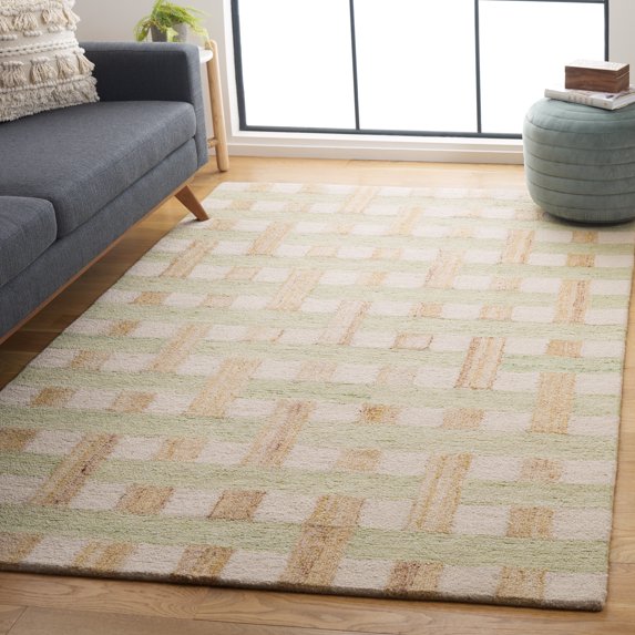 Safavieh Genre Mirko Geometric Area Rug, Green/Ivory, 6' x 6' Square
